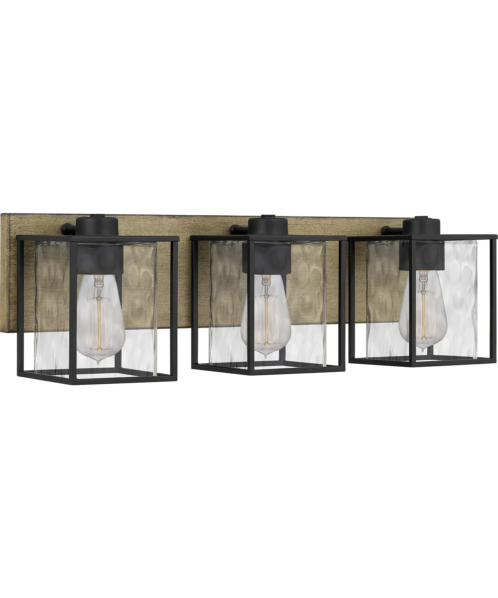 Holsten Large 3-light Bath Light Matte Black - Image 4
