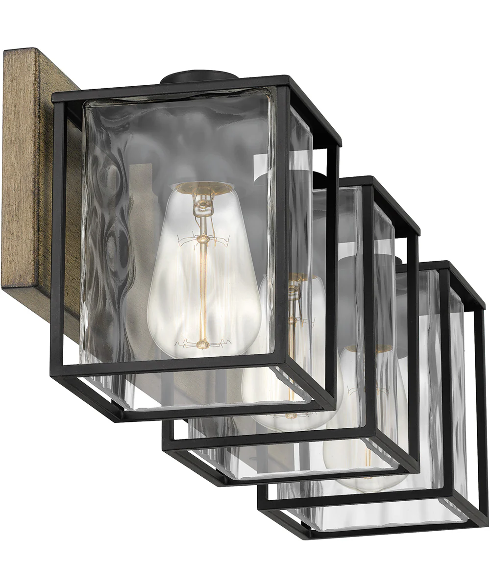 Holsten Large 3-light Bath Light Matte Black - Image 5