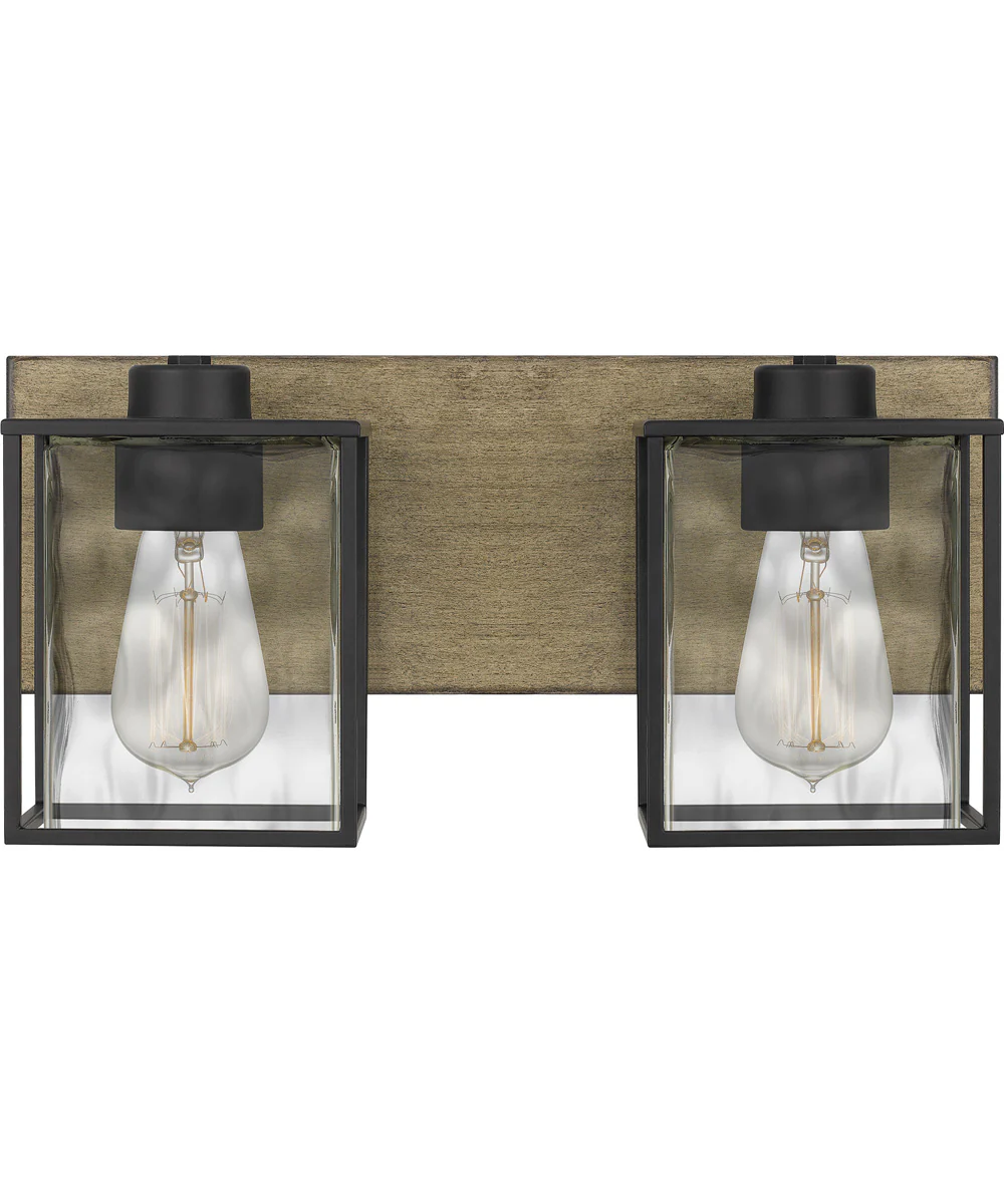 Holsten Medium 2-light Bath Light Matte Black - Image 2