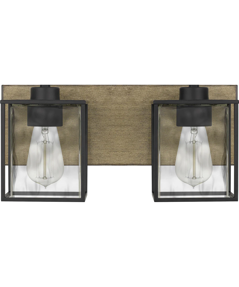 Holsten Medium 2-light Bath Light Matte Black - Image 3