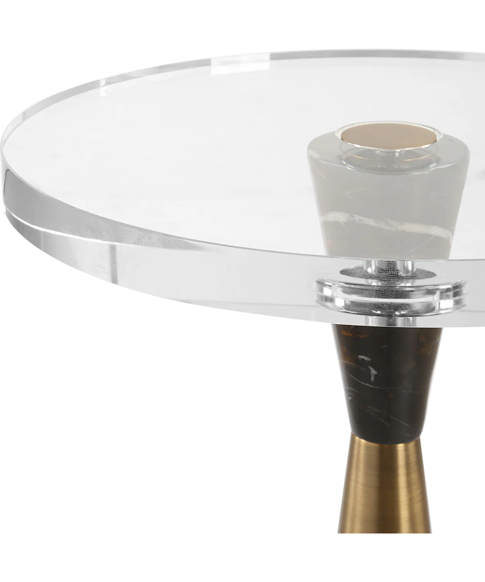 Holton Tapered Brass Accent Table - Image 4