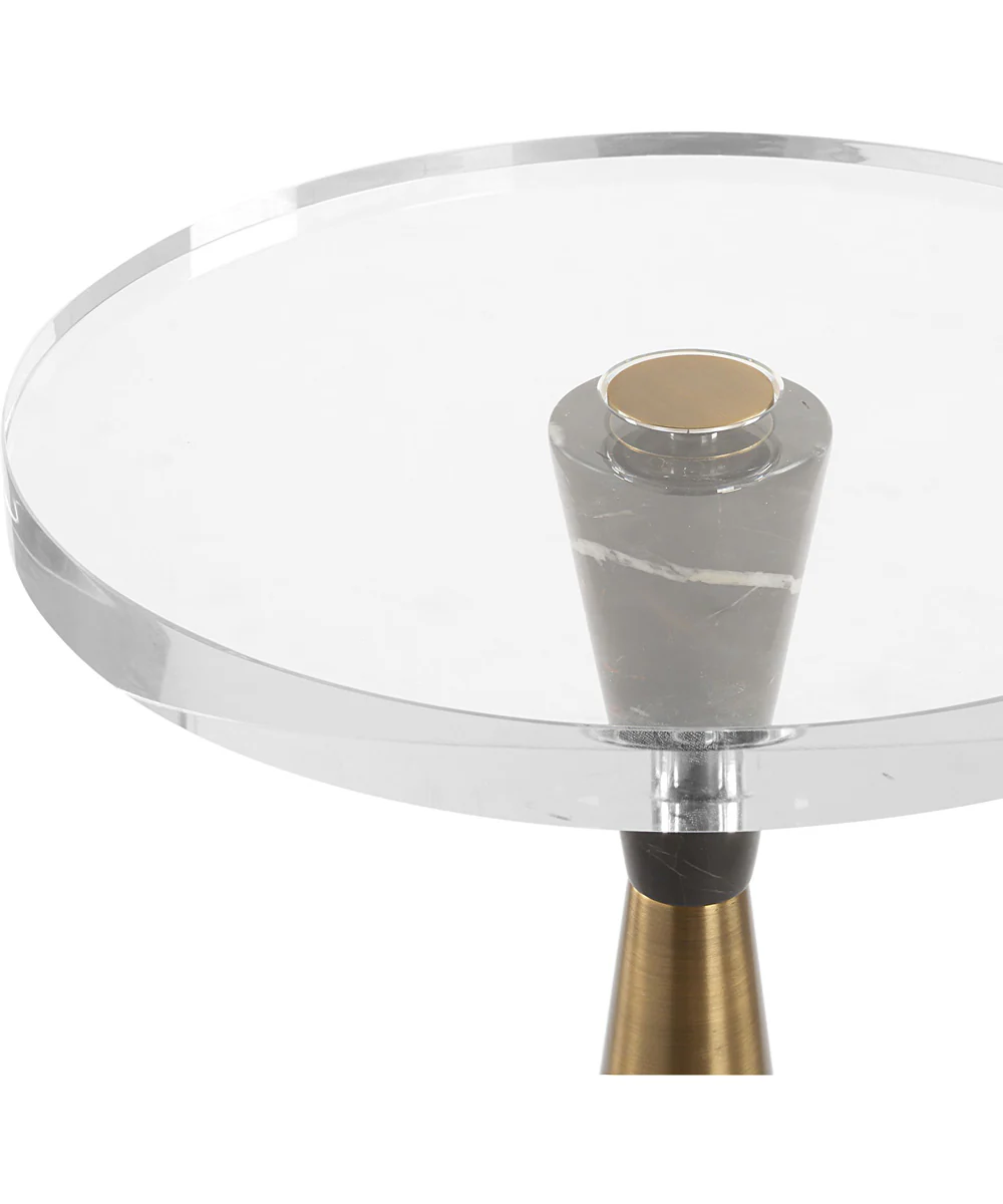 Holton Tapered Brass Accent Table - Image 5
