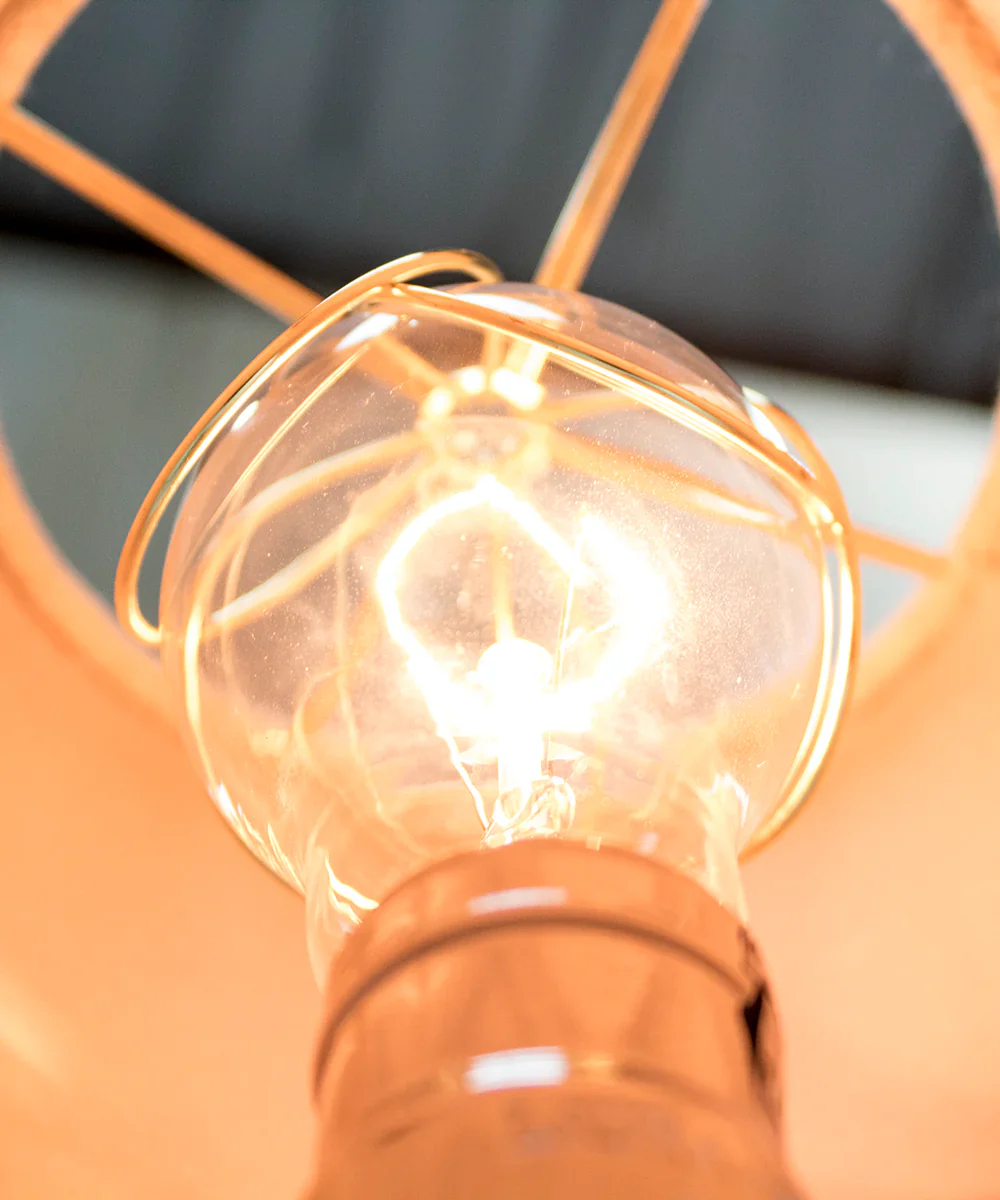 5x8x7 Empire Sand Linen Edison Clip Lampshade - Image 3