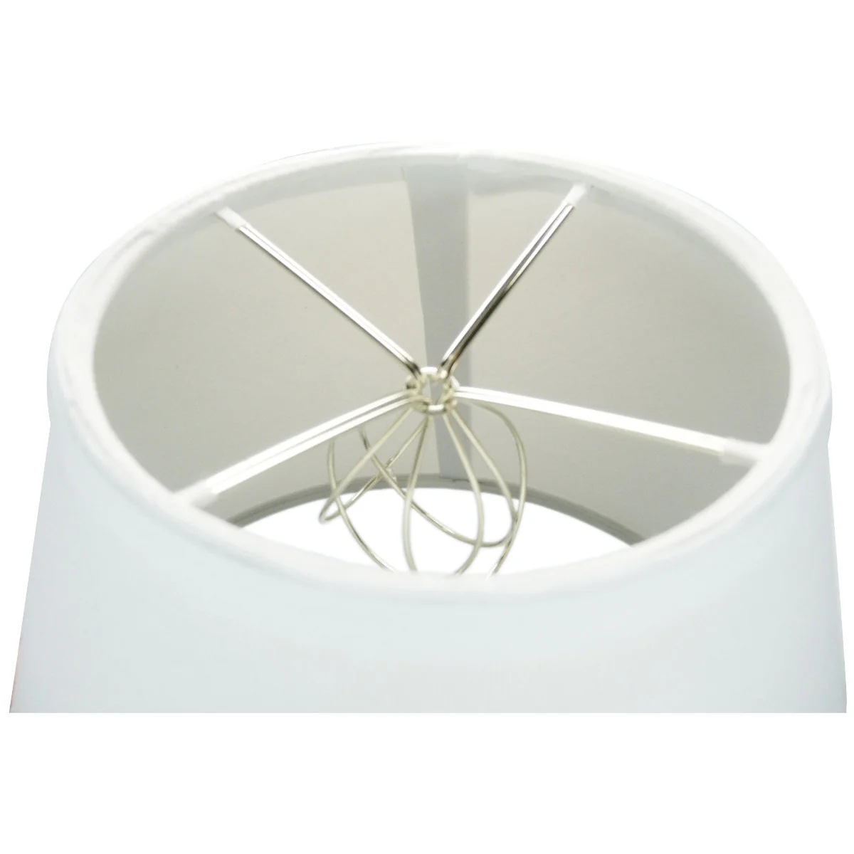 12"W x 9"H White Empire Hardback Lampshade - Image 3