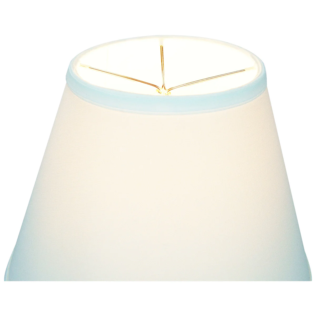 12"W x 9"H White Empire Hardback Lampshade - Image 4