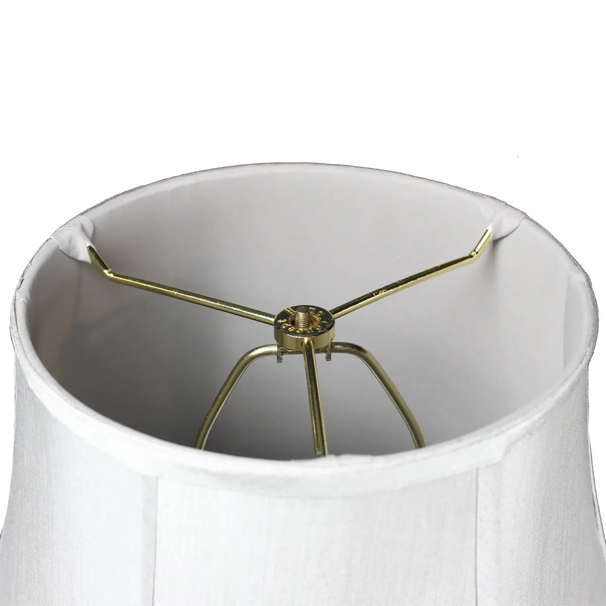 18"W x 14"H Gray Bell Shantung Lamp Shade - Image 3