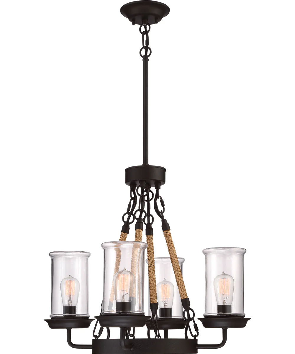 Homestead 4-Light Chandelier Espresso - Image 2