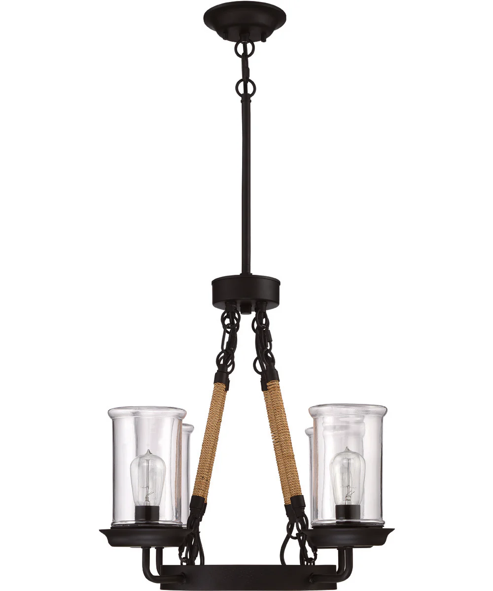 Homestead 4-Light Chandelier Espresso - Image 4