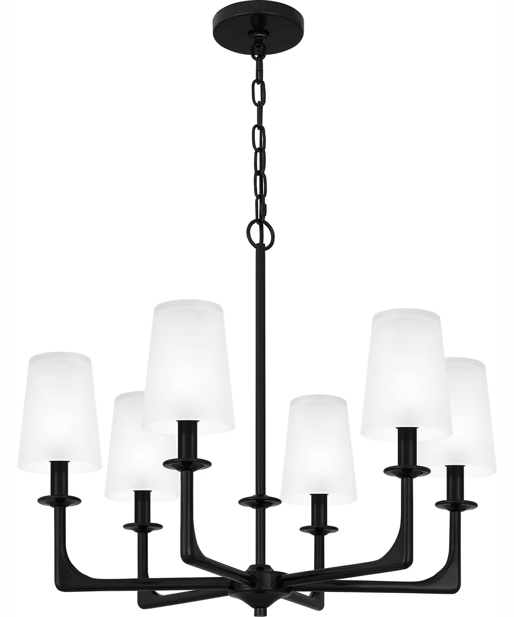 Hough 6-light Chandelier Mystic Black - Image 2