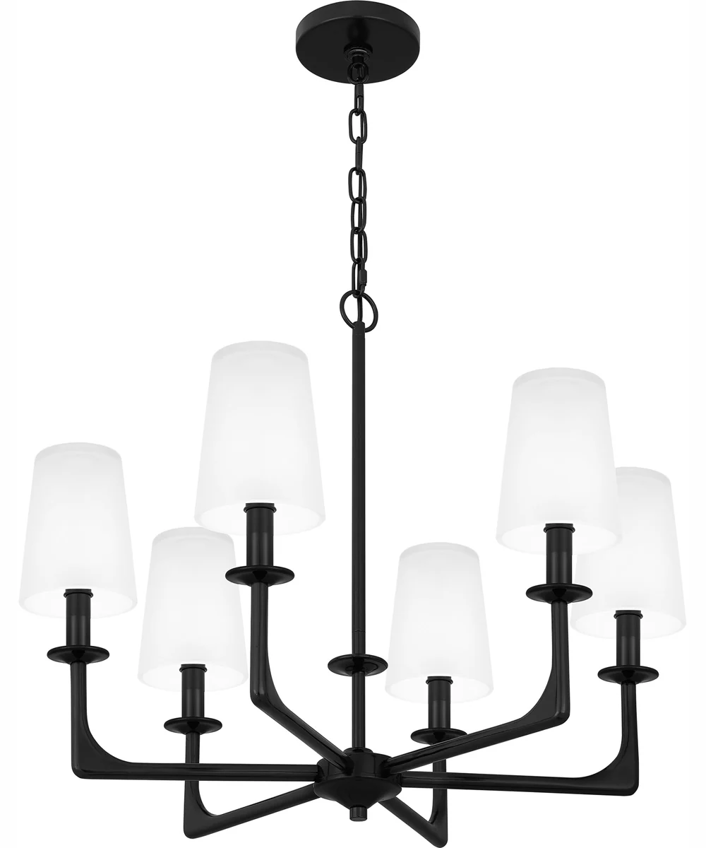Hough 6-light Chandelier Mystic Black - Image 5
