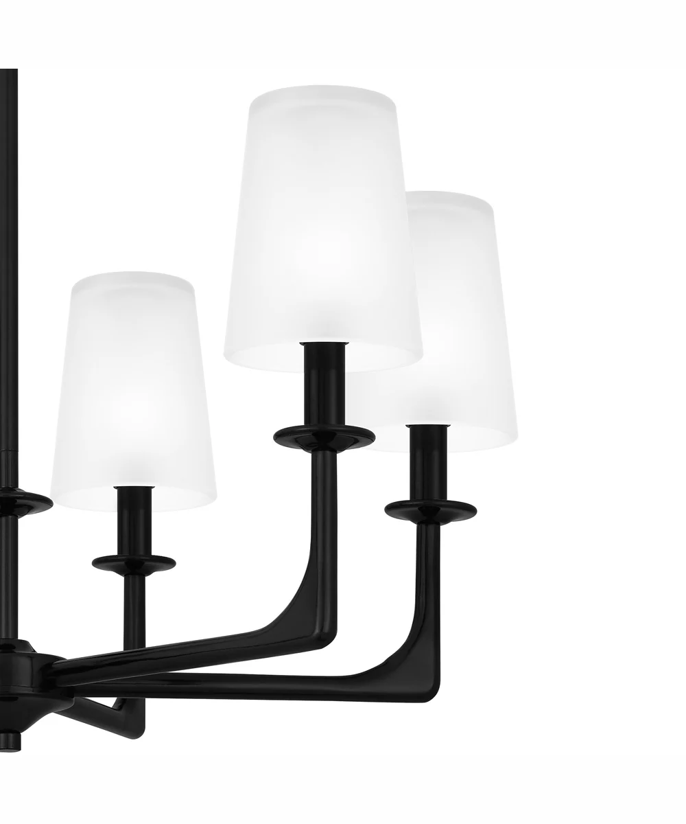 Hough 6-light Chandelier Mystic Black - Image 6