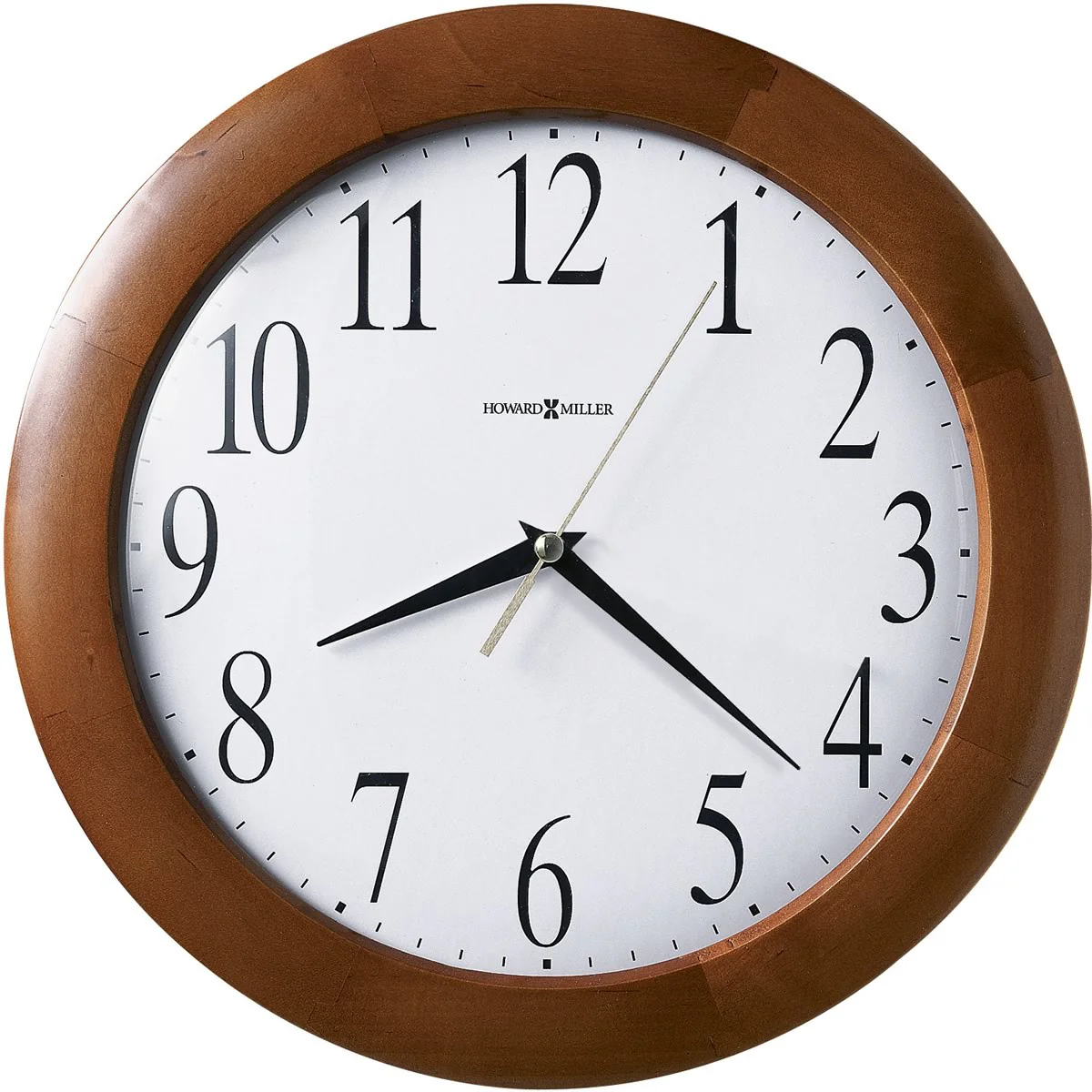 13"H Corporate Wall Quartz Wall Clock Cherry