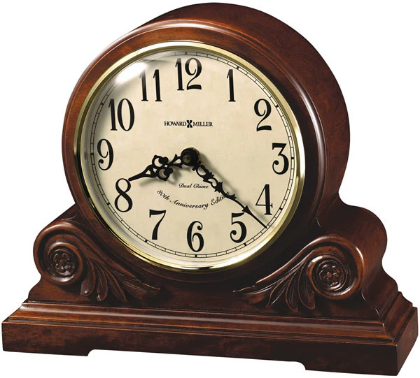 11"H Desiree Mantel Clock Americana Cherry