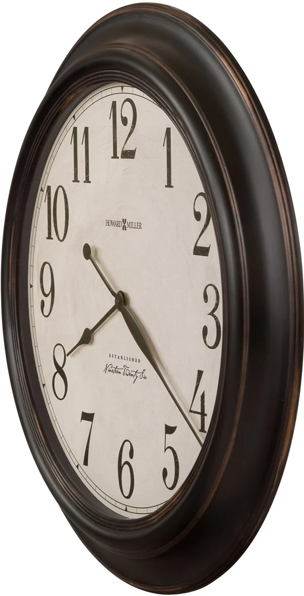 30"H Ashby Wall Clock Aged Black - Image 2
