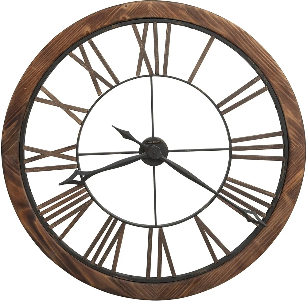 32"H Thatcher Wall Clock Aged Metal