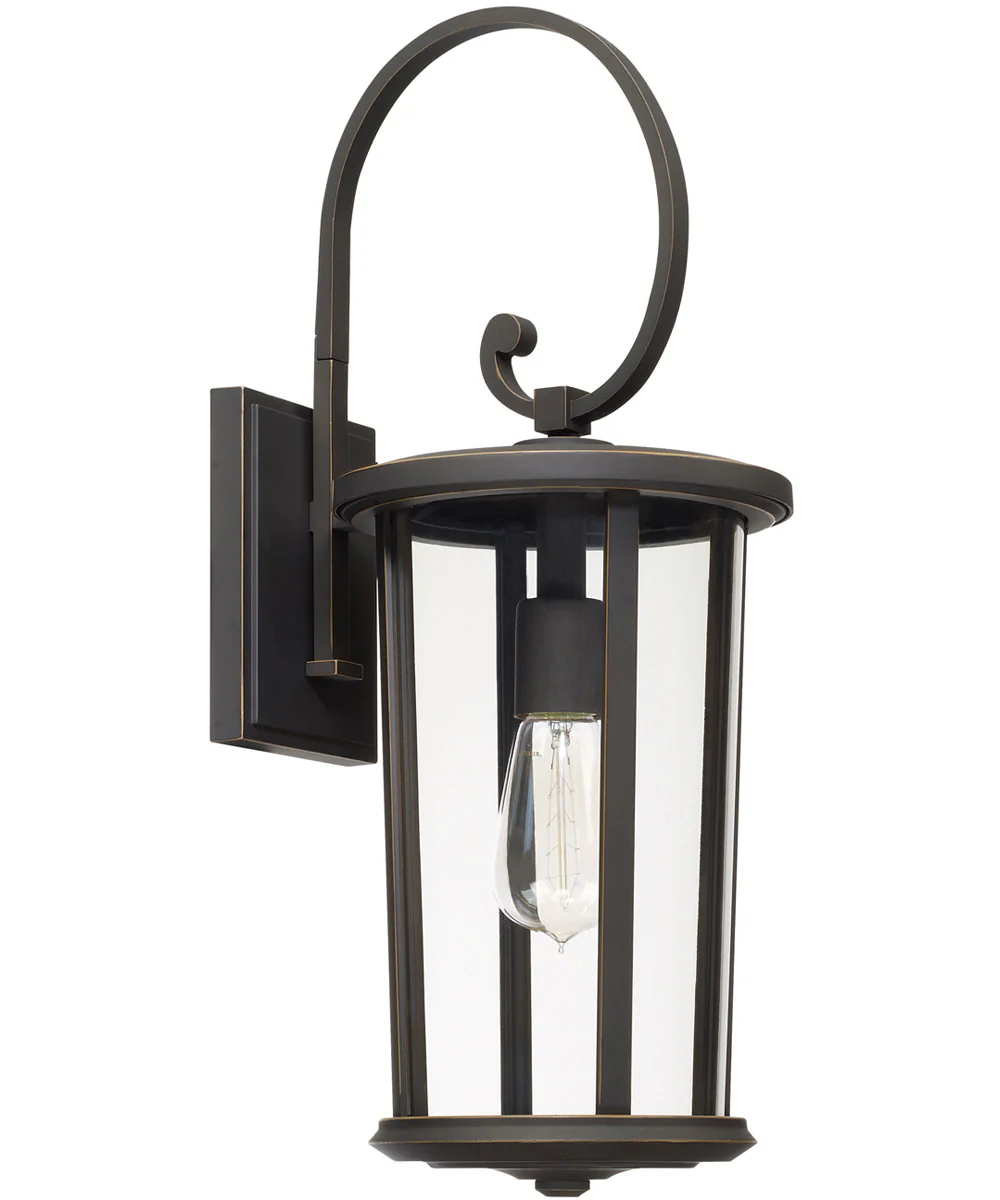 Howell 1-Light Outdoor Wall Mount Rain or Shine - Oiled Bronze with Clear Glass