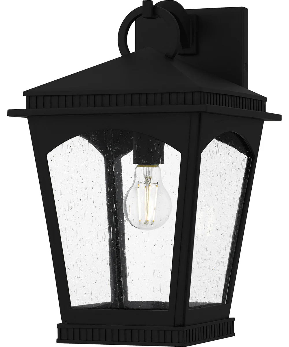 Huck Large 1-light Outdoor Wall Light Coastal Armour Aluminum Earth Black