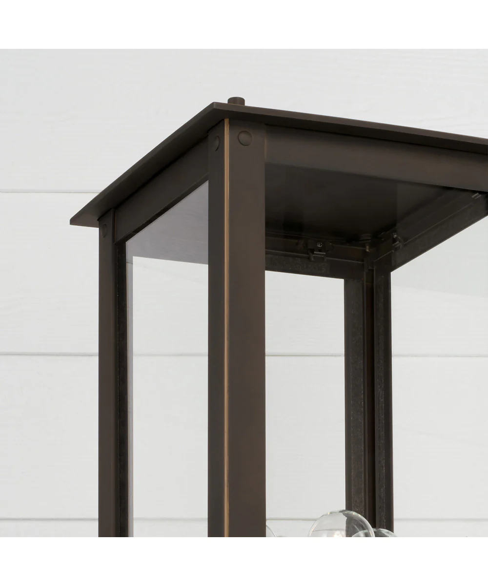 Hunt 4-Light Outdoor Post-Lantern Rain or Shine - Oiled Bronze - Image 3
