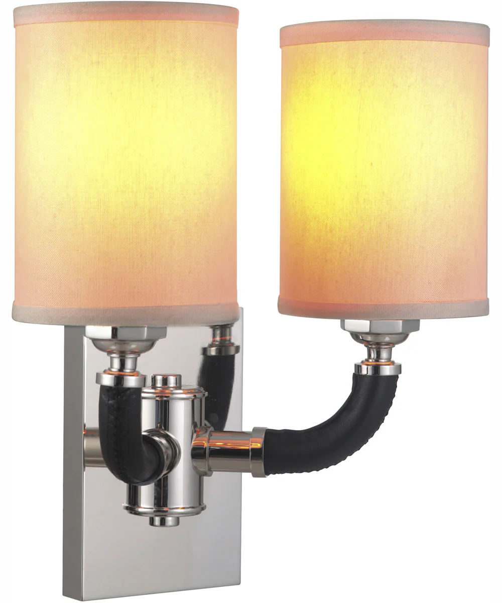 Huxley 2-Light Wall Sconce Polished Nickel - Image 2