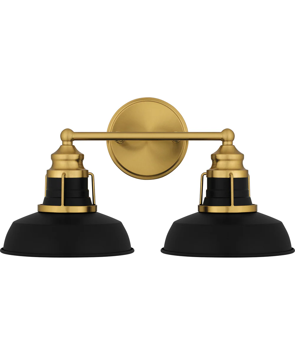 Huxley Medium 2-light Bath Light Aged Brass - Image 3