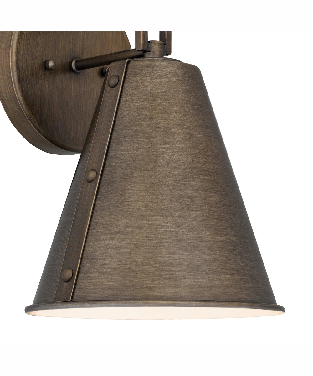 Hyde Medium 1-light Outdoor Wall Light  Coastal Armour Aluminum Burnished Bronze - Image 6
