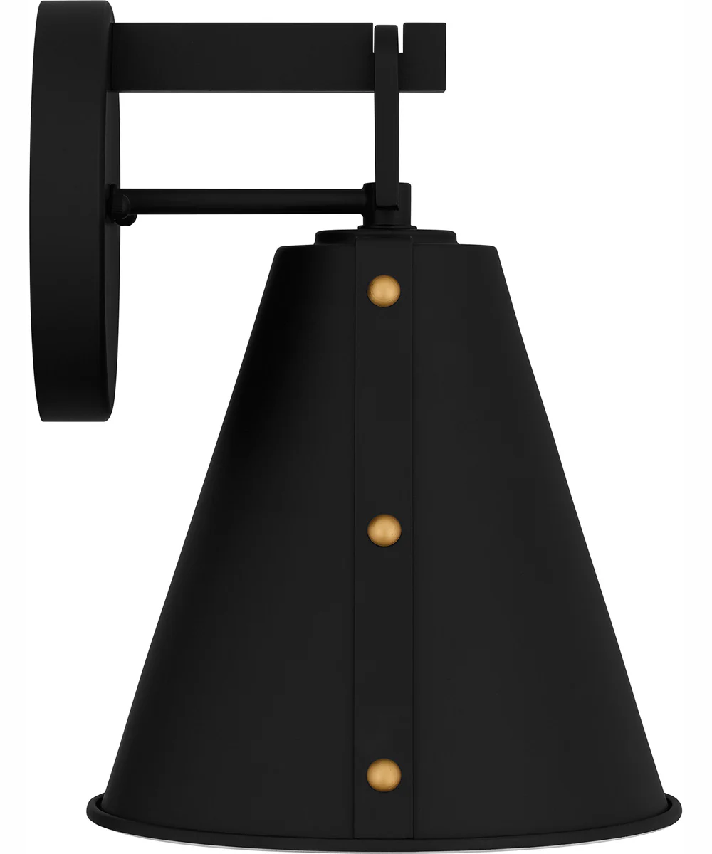 Hyde Medium 1-light Outdoor Wall Light Coastal Armour Aluminum Matte Black - Image 5
