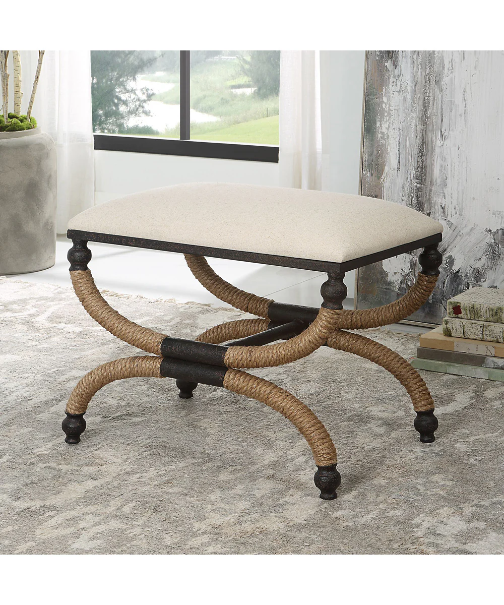 Icaria Upholstered Small Bench - Image 2