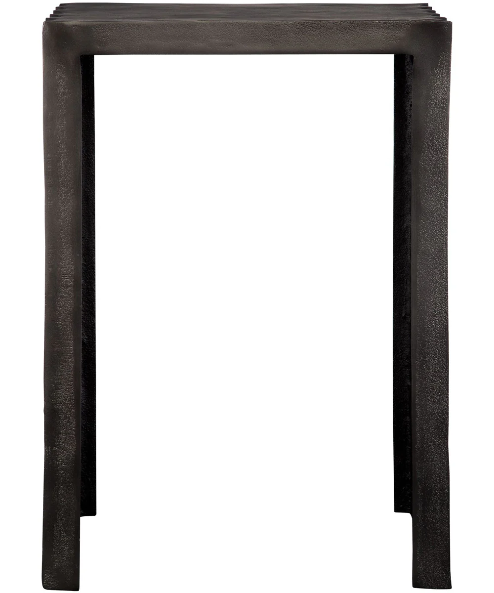In The Groove Aluminum Accent Table