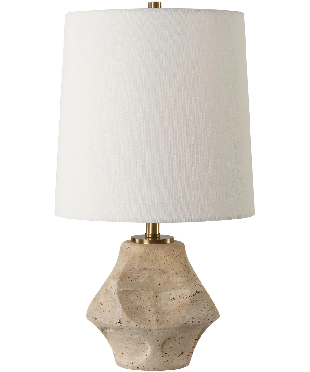 Indent Travertine Accent Lamp - Image 4