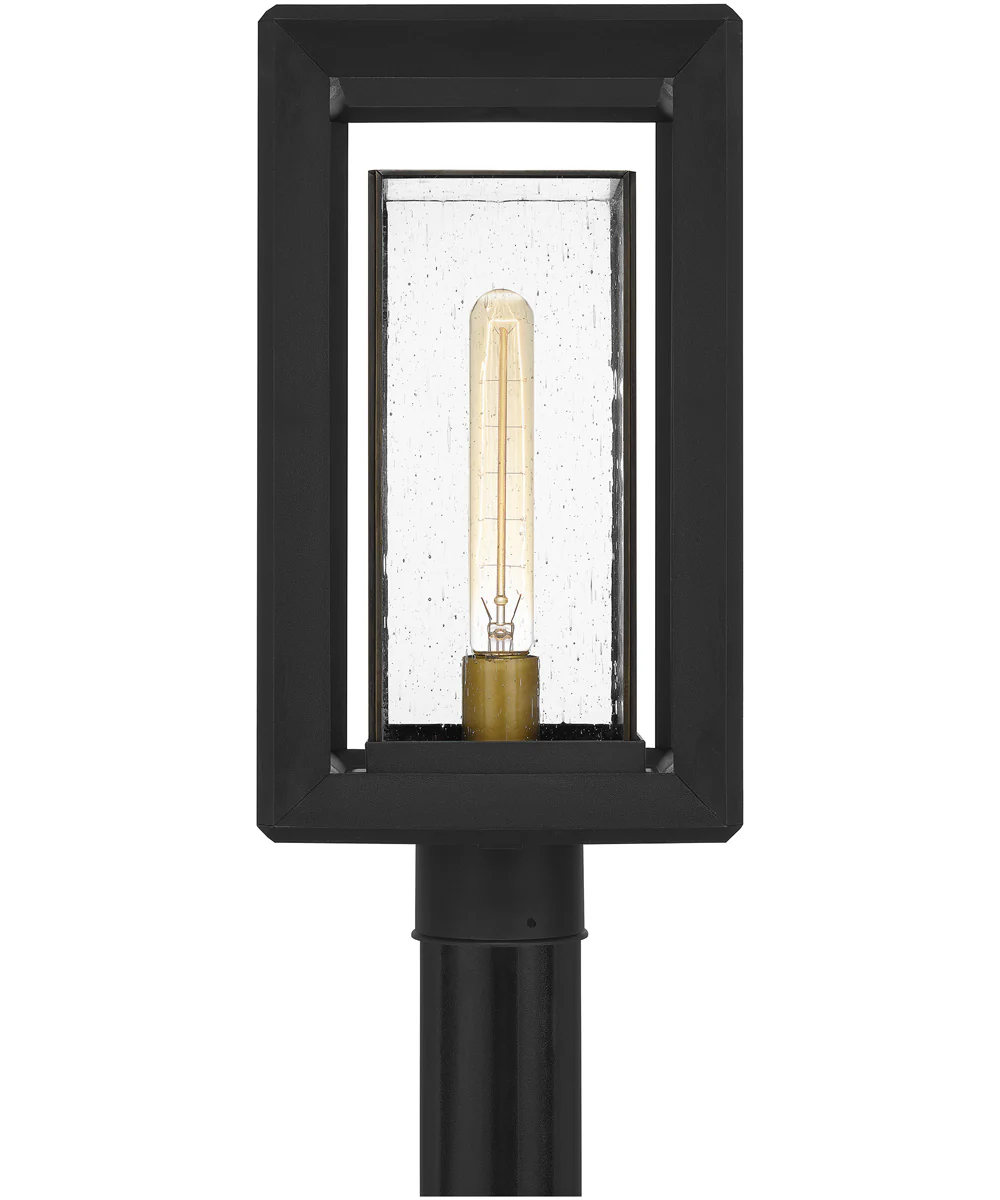 Infinger Large 1-light Outdoor Post Light Coastal Armour Earth Black - Image 4