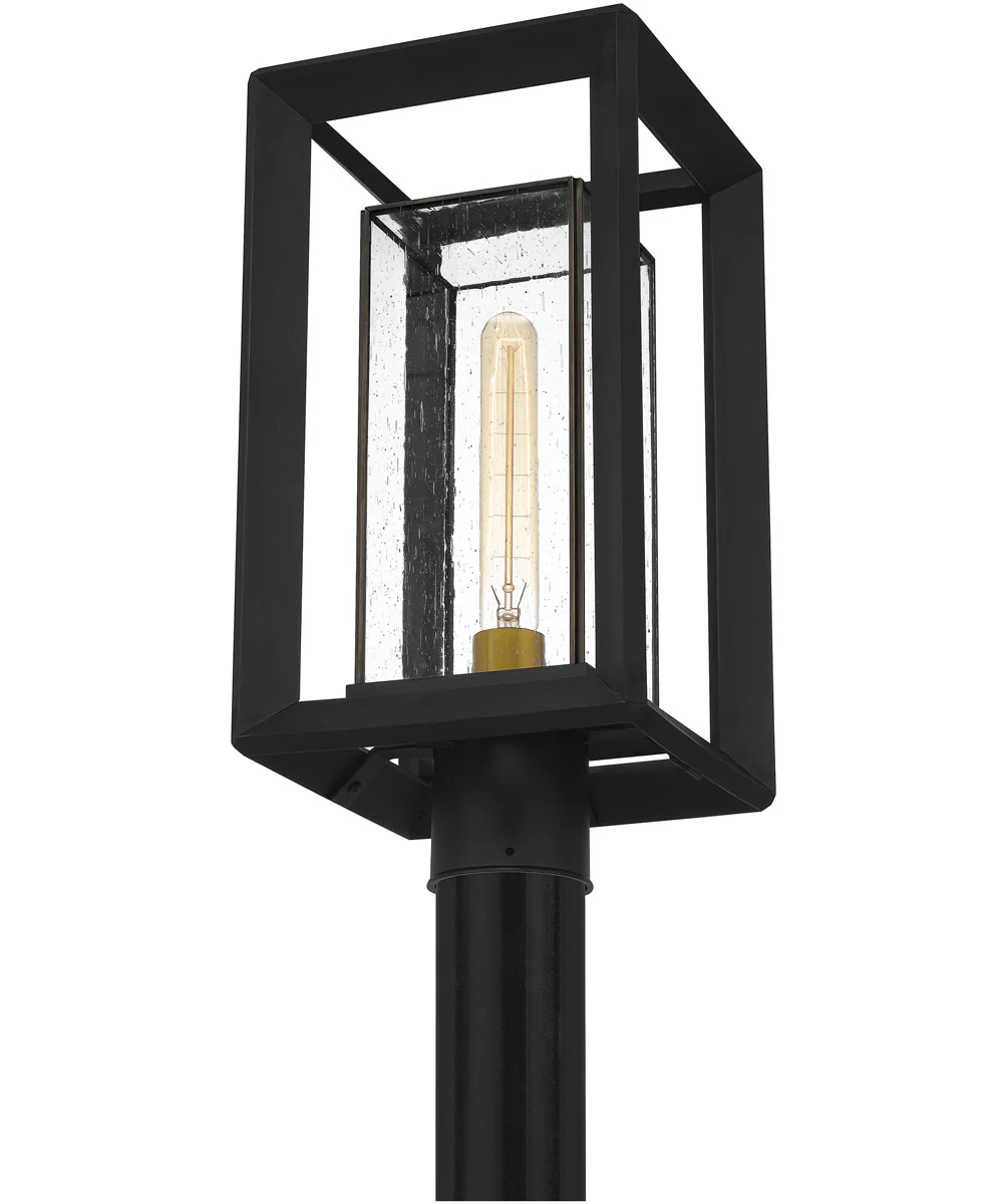 Infinger Large 1-light Outdoor Post Light Coastal Armour Earth Black - Image 5