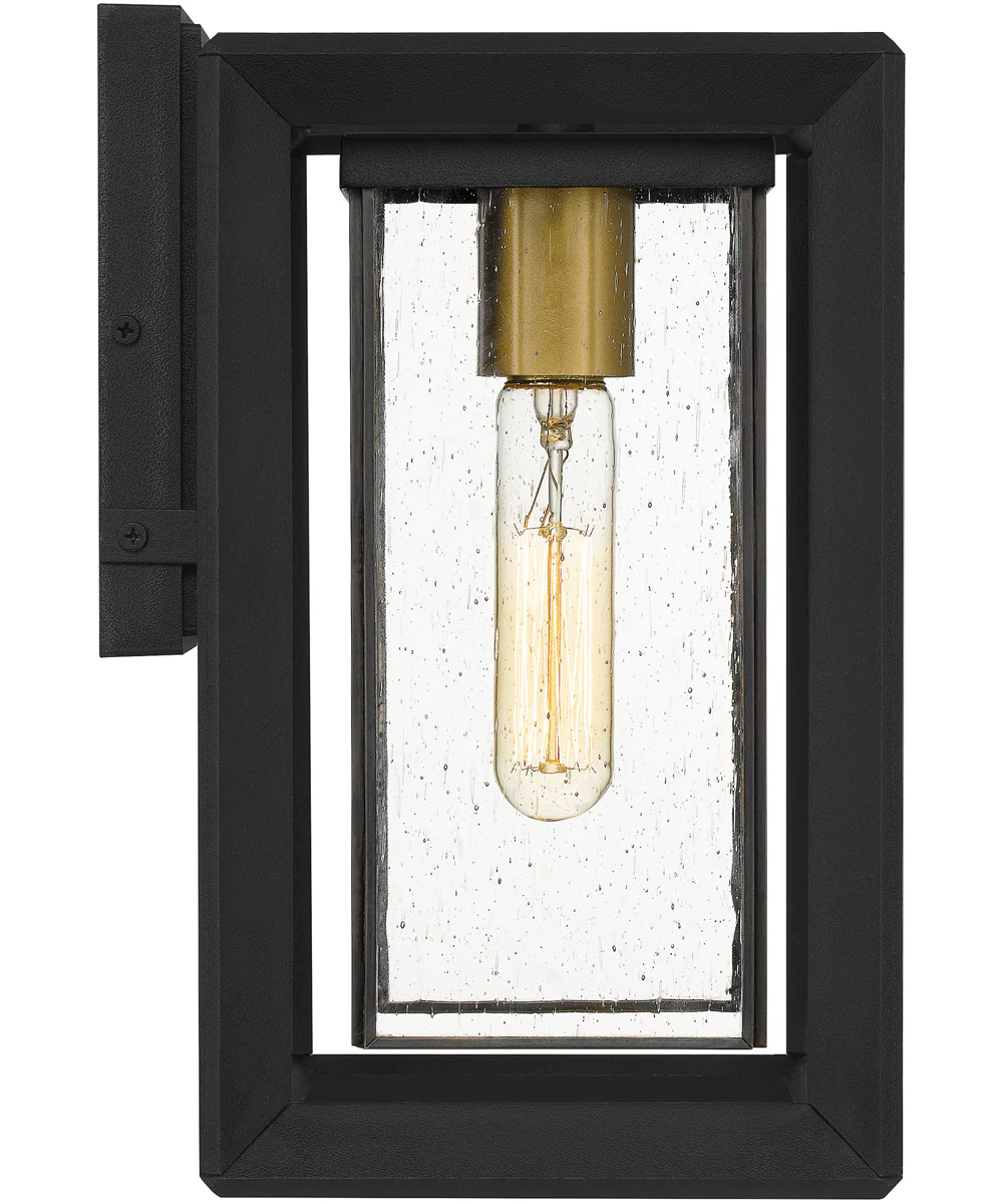 Infinger Medium 1-light Outdoor Wall Light Coastal Armour Earth Black - Image 5