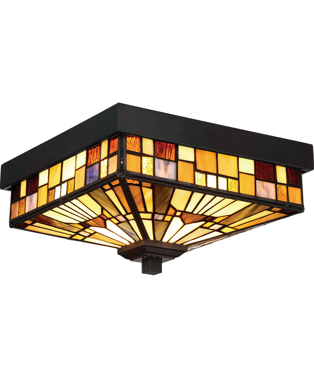 Inglenook Medium 2-light Flush Mount Valiant Bronze - Image 2