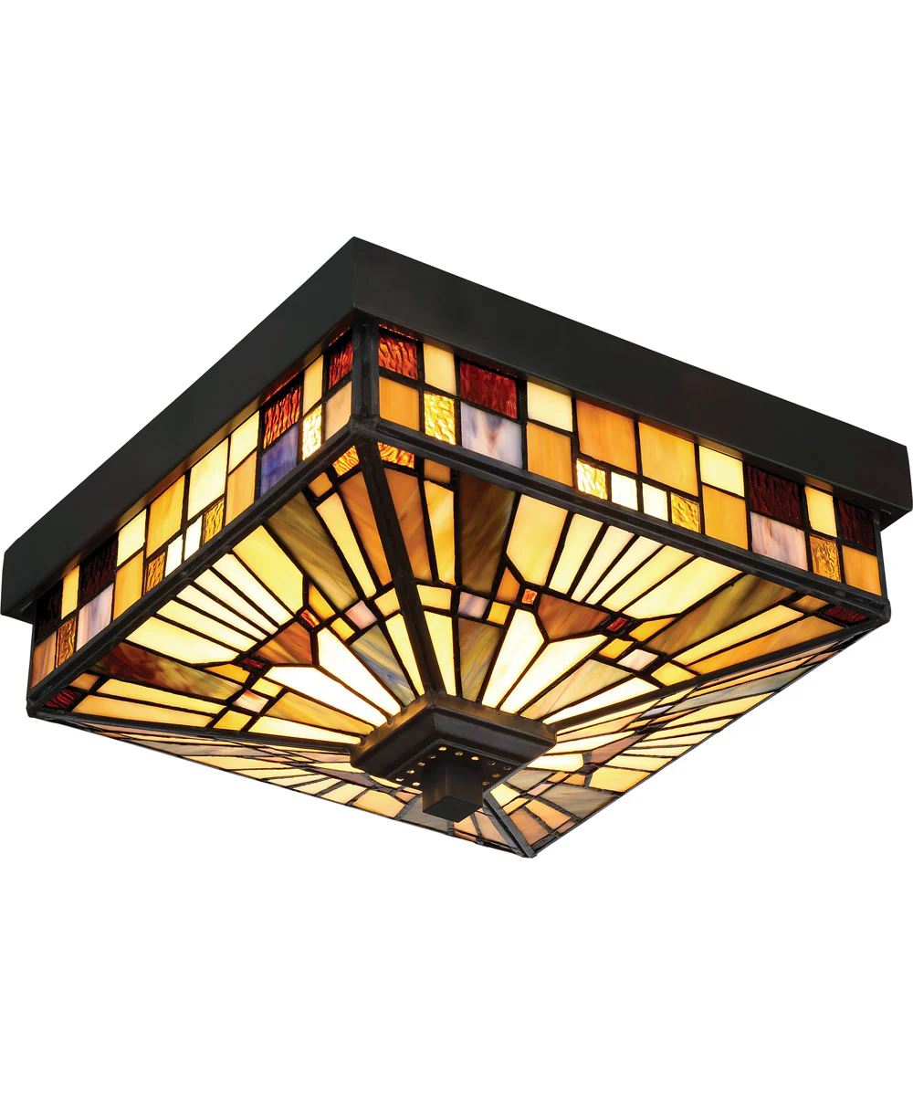 Inglenook Medium 2-light Flush Mount Valiant Bronze - Image 4