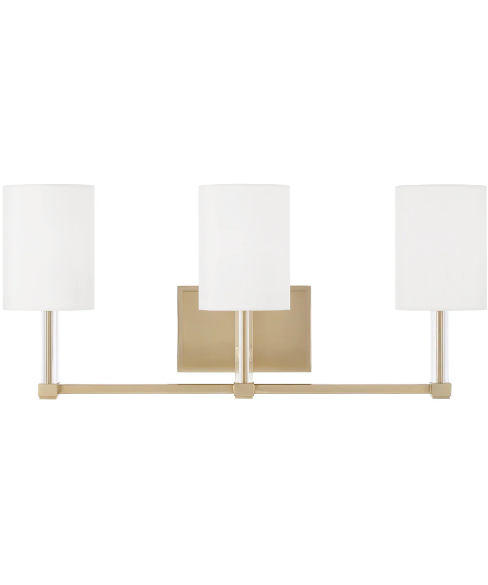 Ingrid 3-Light Vanity Matte Brass - Image 3