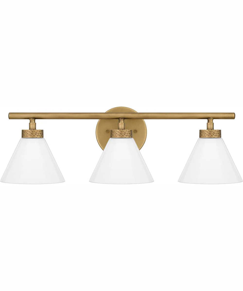 Ira Large 3-light Bath Light Weathered Brass - Image 3