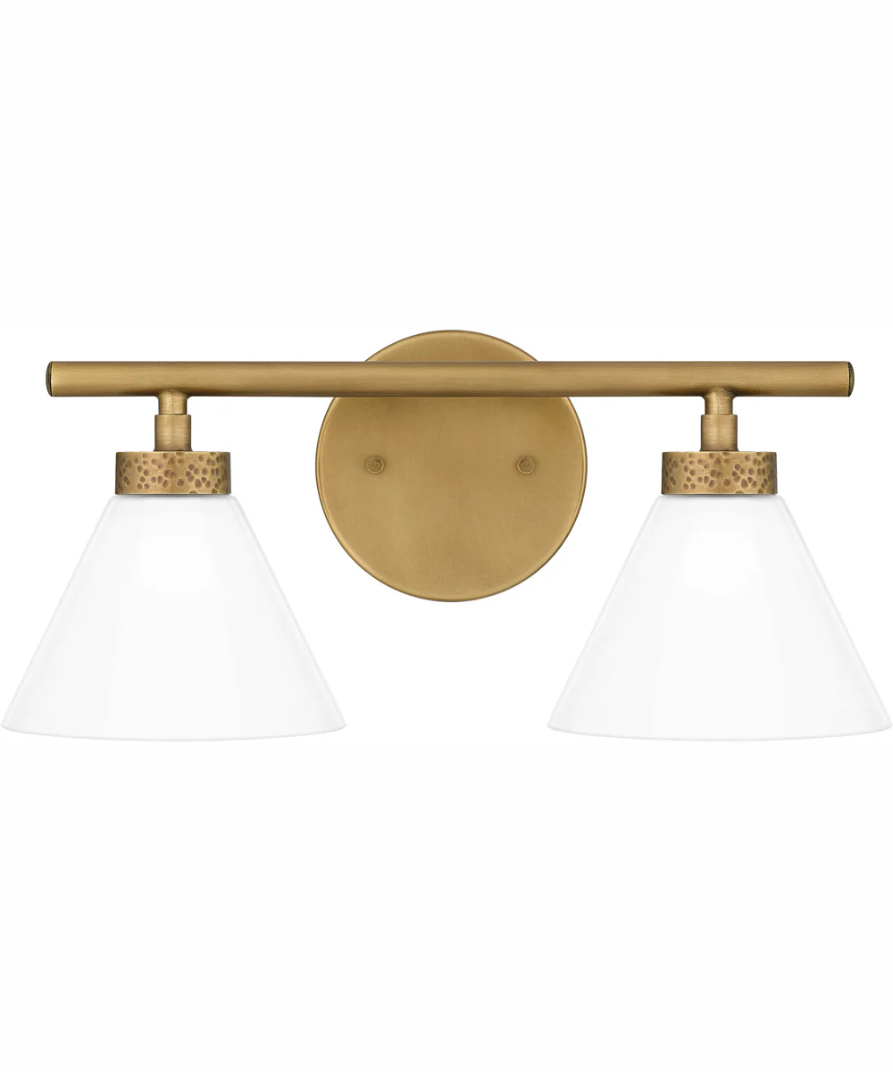 Ira Medium 2-light Bath Light Weathered Brass - Image 2
