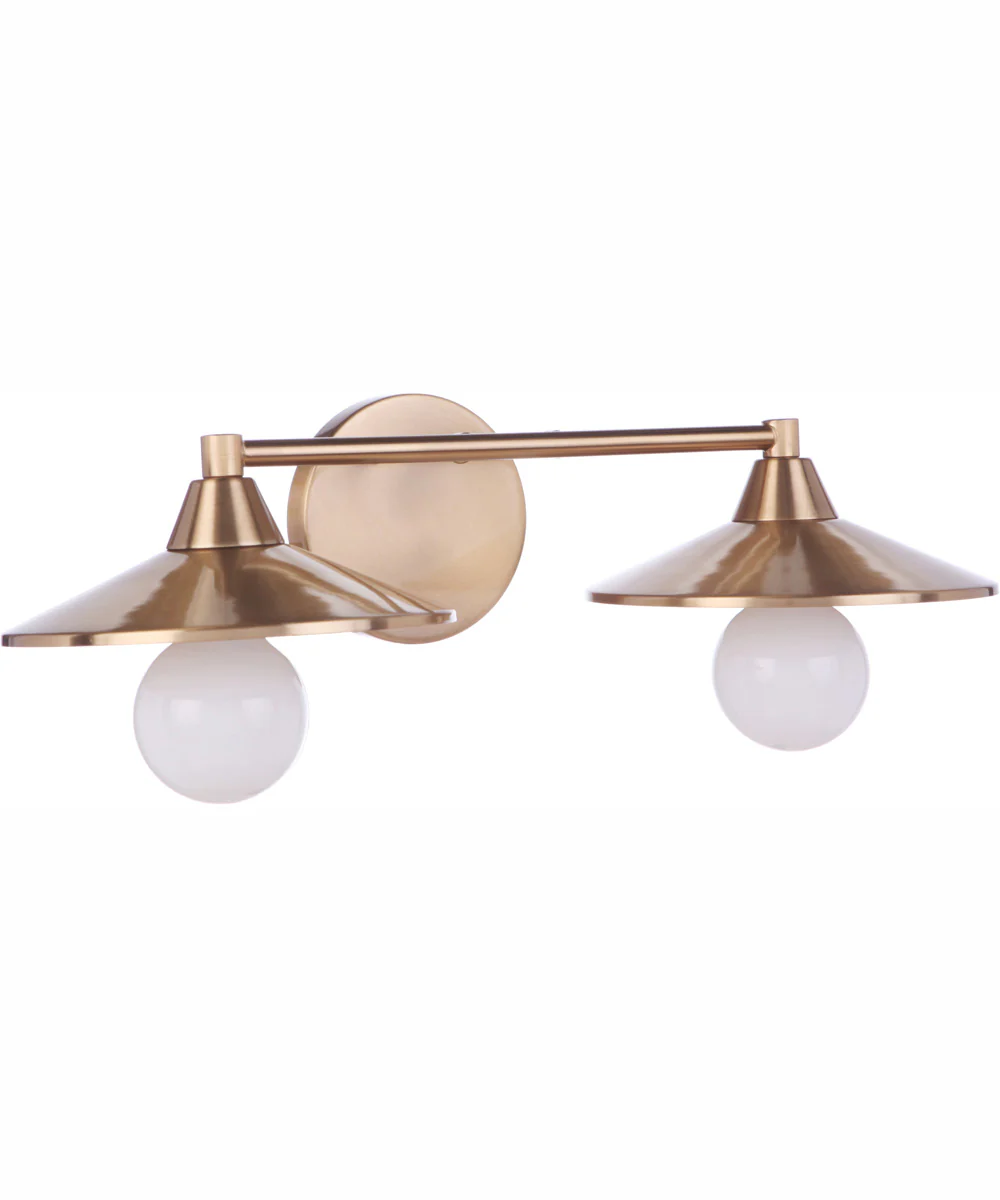 Isaac 2-Light Vanity Satin Brass - Image 3