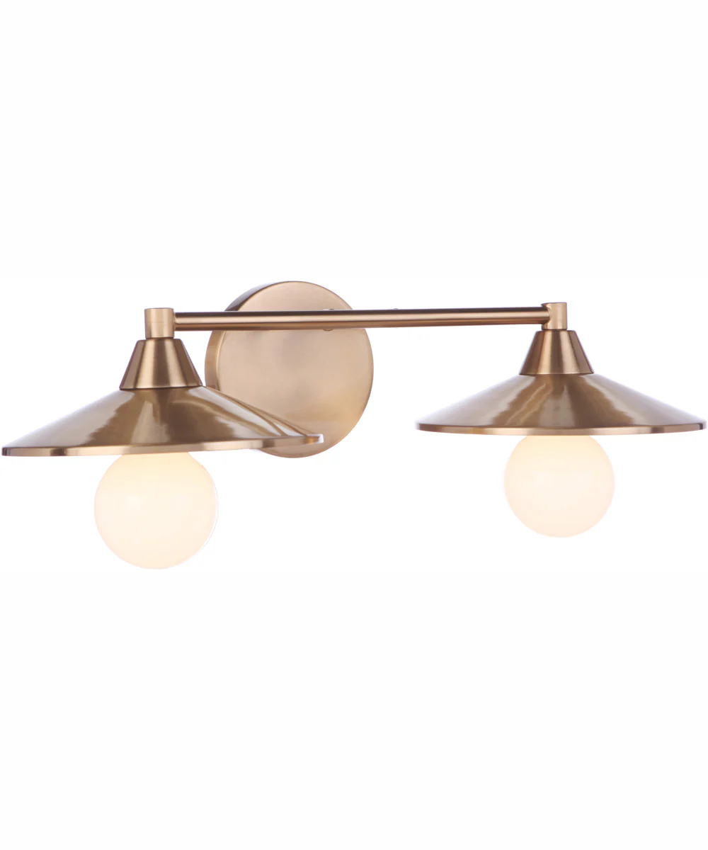 Isaac 2-Light Vanity Satin Brass - Image 4