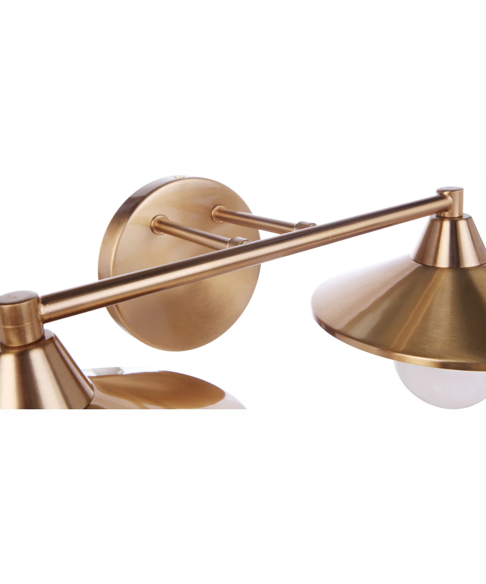 Isaac 2-Light Vanity Satin Brass - Image 7