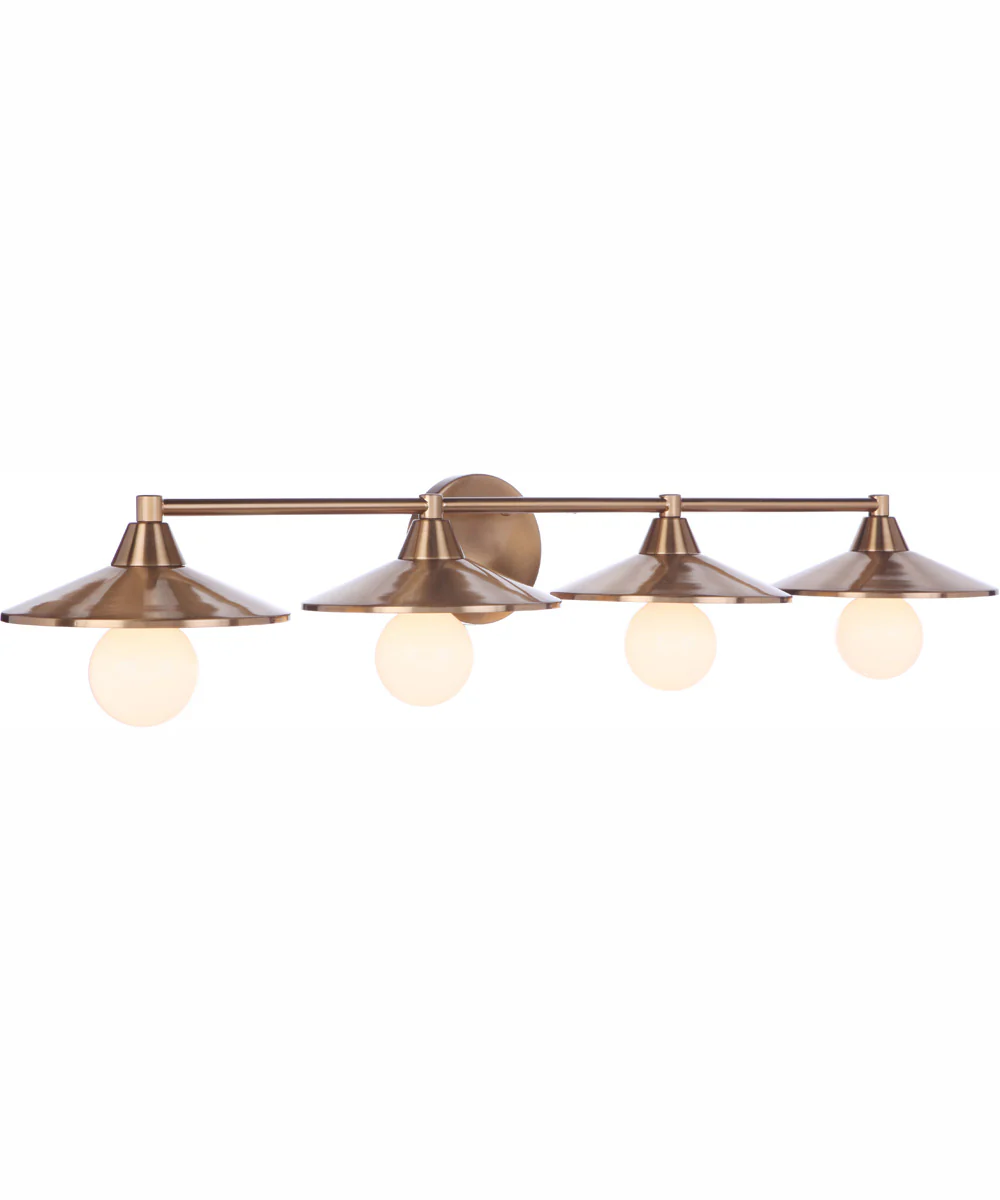 Isaac 4-Light Vanity Satin Brass - Image 2