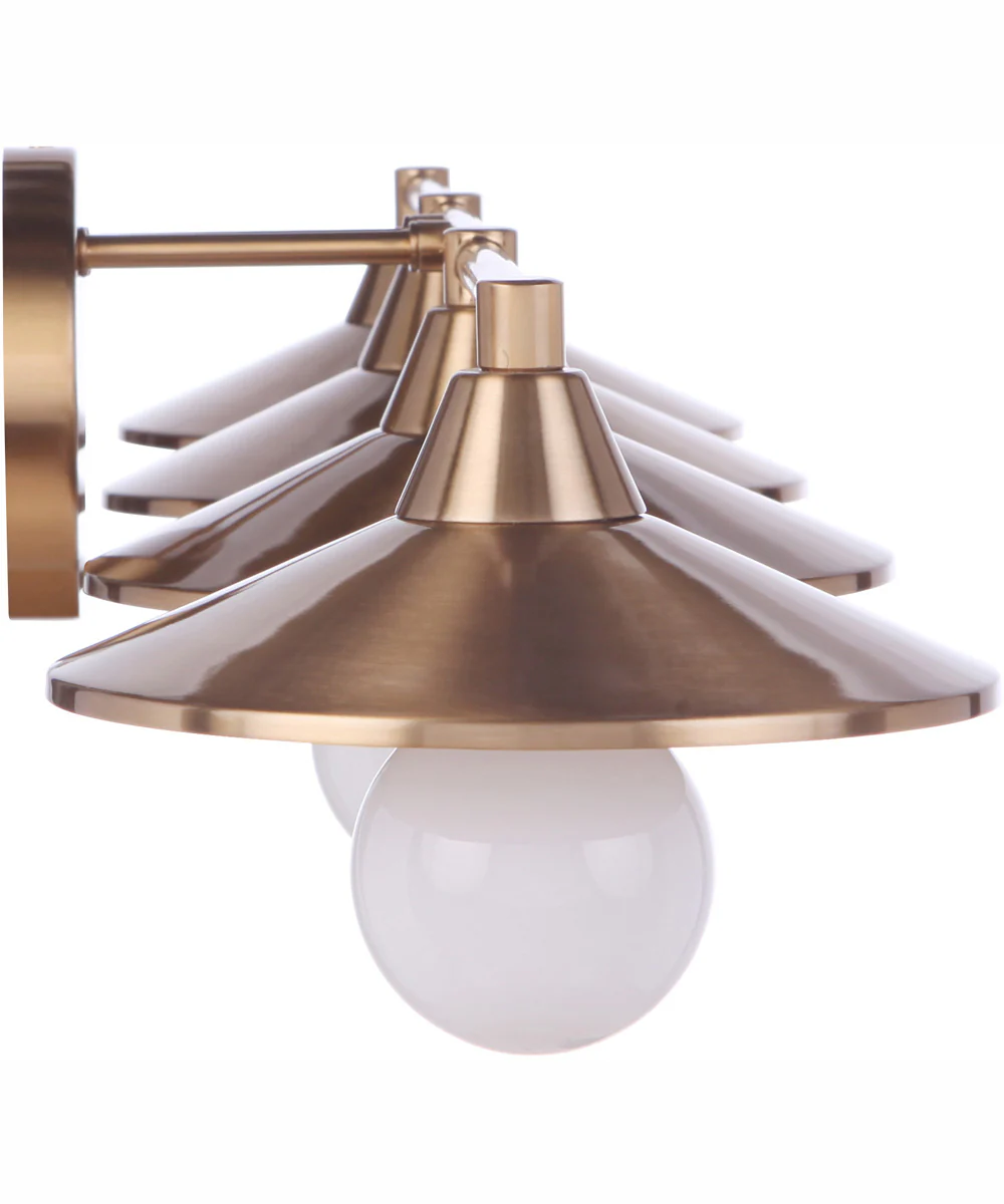 Isaac 4-Light Vanity Satin Brass - Image 7