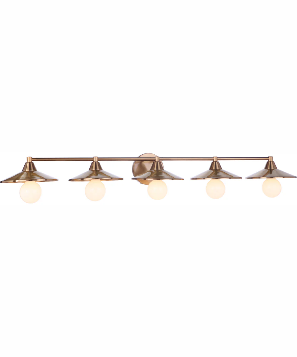 Isaac 5-Light Vanity Satin Brass - Image 4