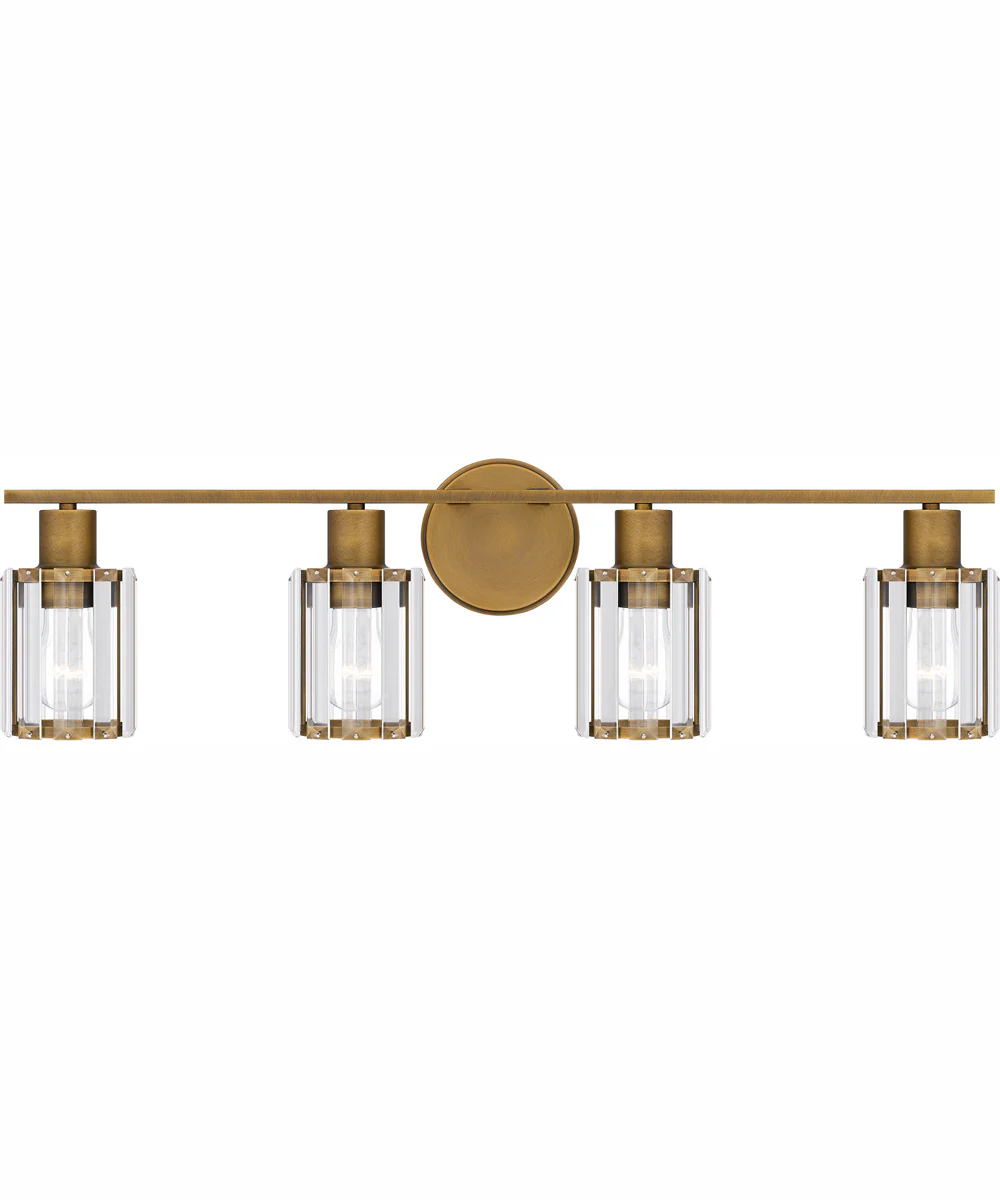 Isla Extra Large 4-light Bath Light Weathered Brass