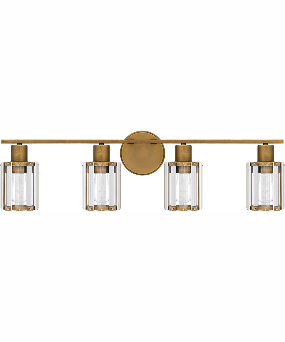 Isla Extra Large 4-light Bath Light Weathered Brass - Image 3