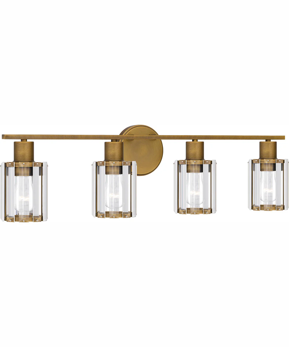 Isla Extra Large 4-light Bath Light Weathered Brass - Image 4