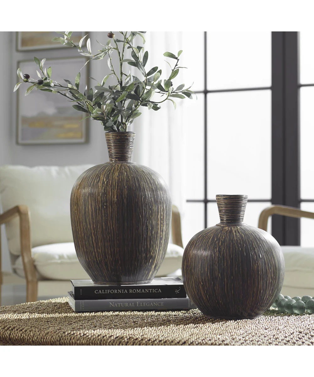 Islander Black Vases Set of 2 - Image 2