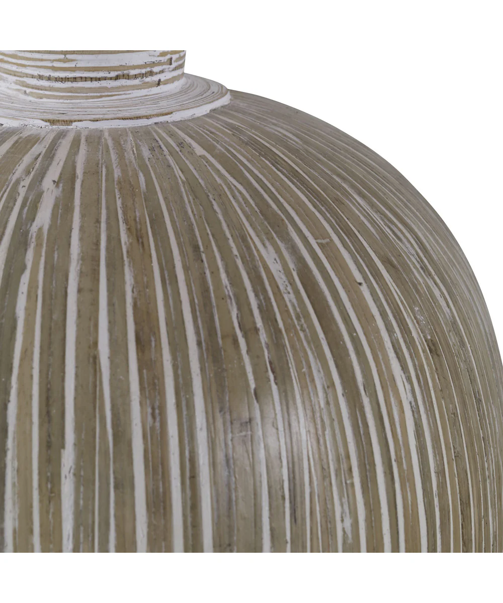Islander White Washed Vases, Set of 2 - Image 3