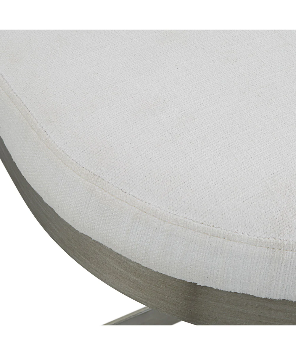 Ivanna Backless Silver Counter Stool - Image 7