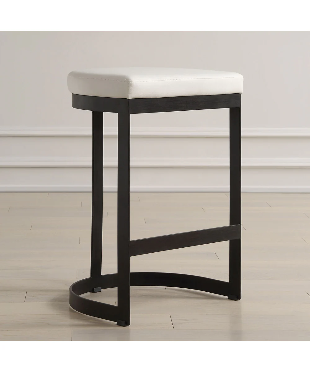Ivanna White Counter Stool - Image 2